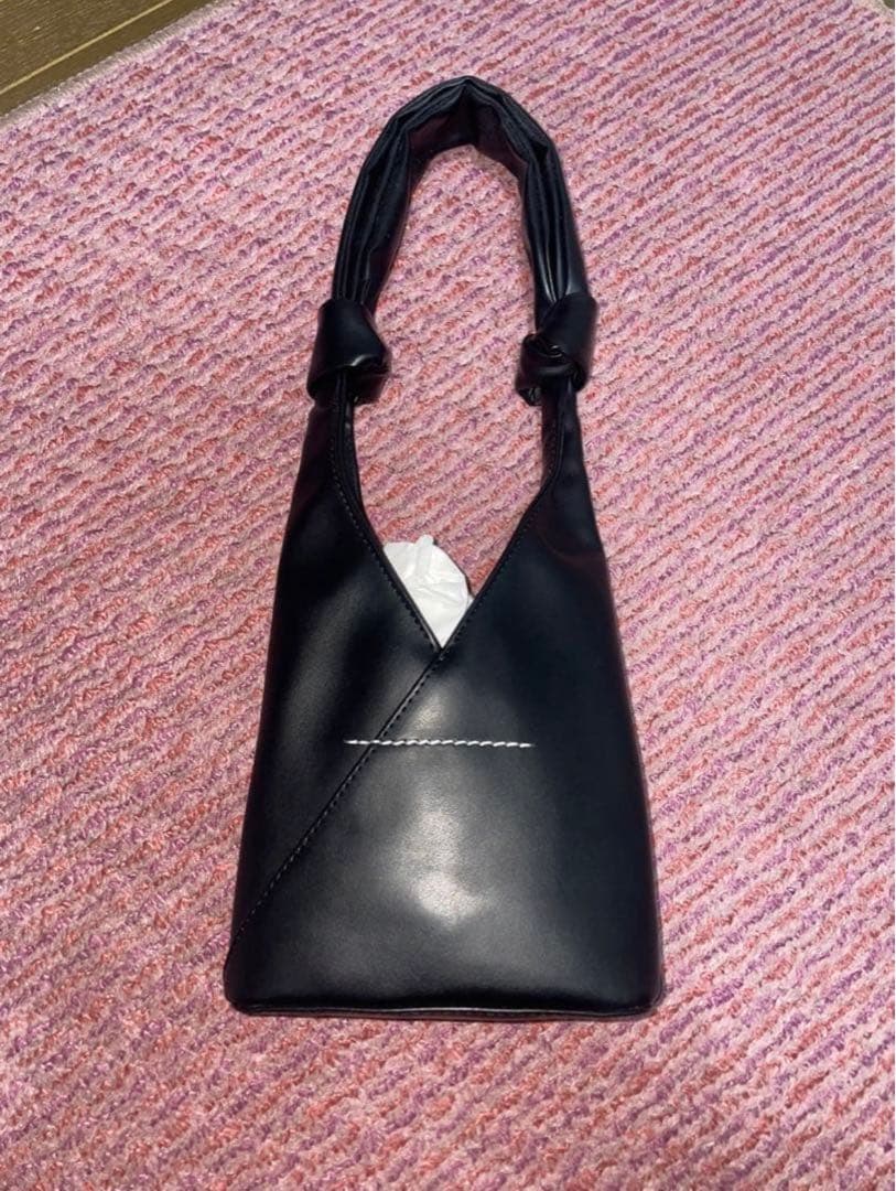 MM6 Maison Margiela ブラックミニハンドバッグ