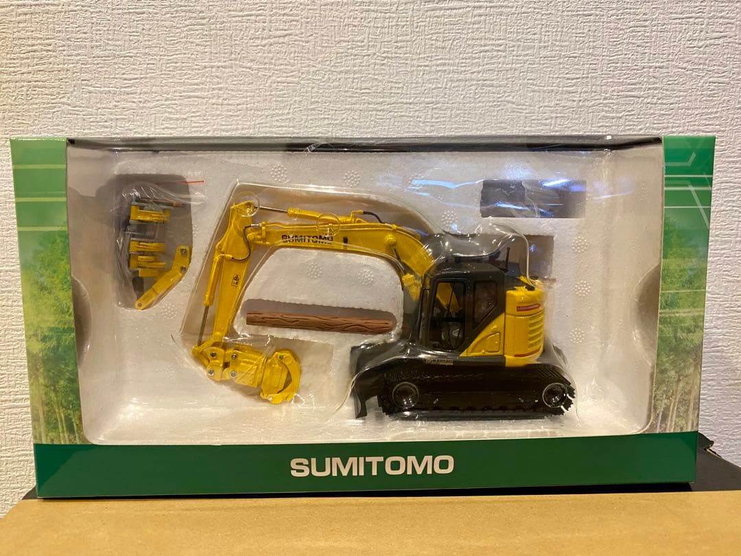住友ショベルのミニチュア（SH 135-7 林業/グラップル仕様）超レア
