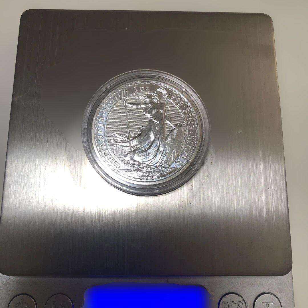 ブリタニア銀貨、1オンス、999純銀製 ブリタニア 2021 - メルカリ
