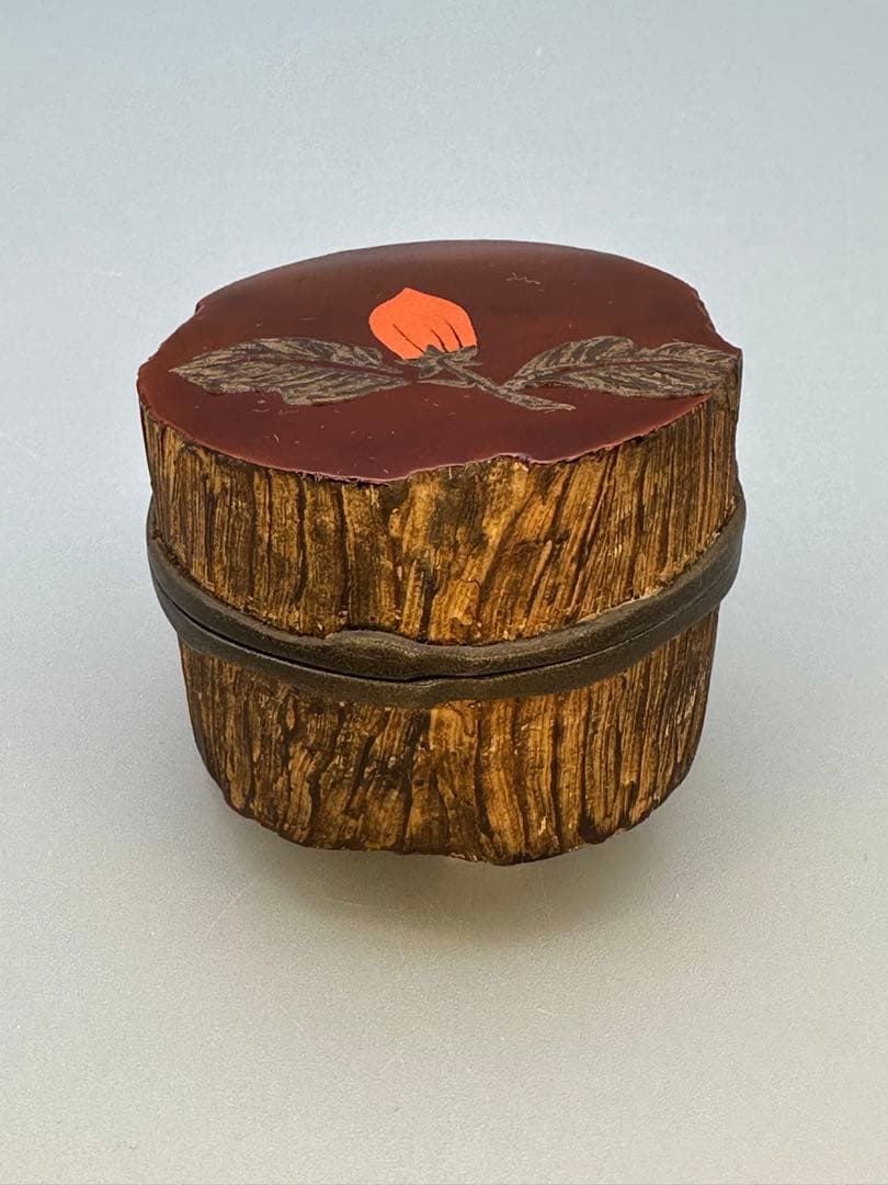 茶道具 香合 田中健智 乾漆 筆柿