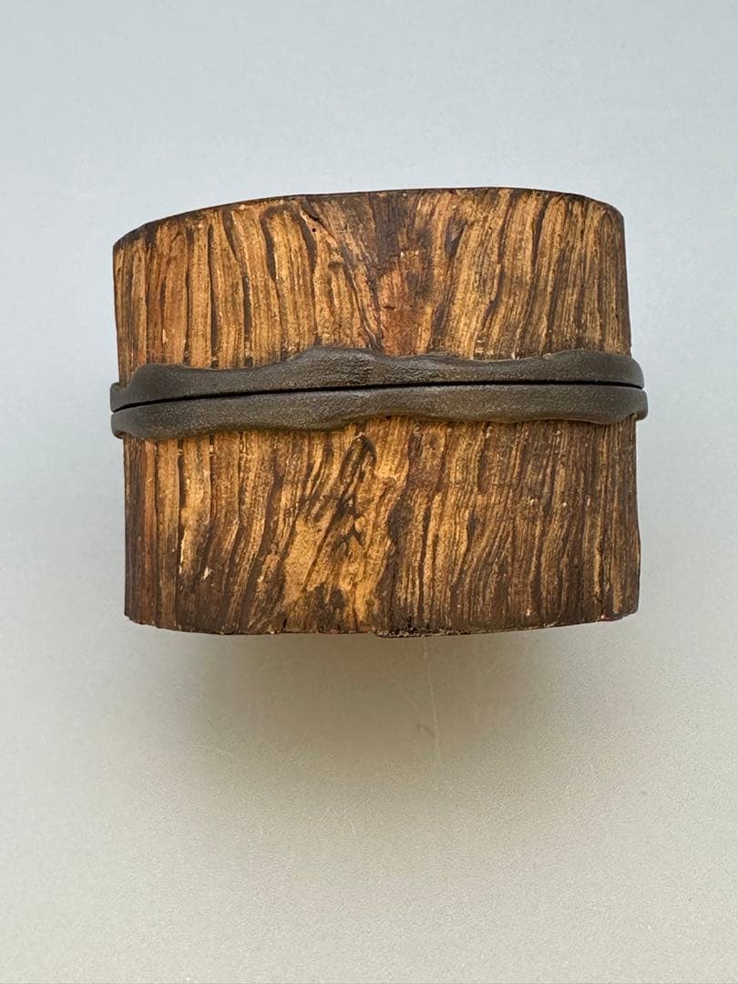 茶道具　香合　田中健智　乾漆　筆柿