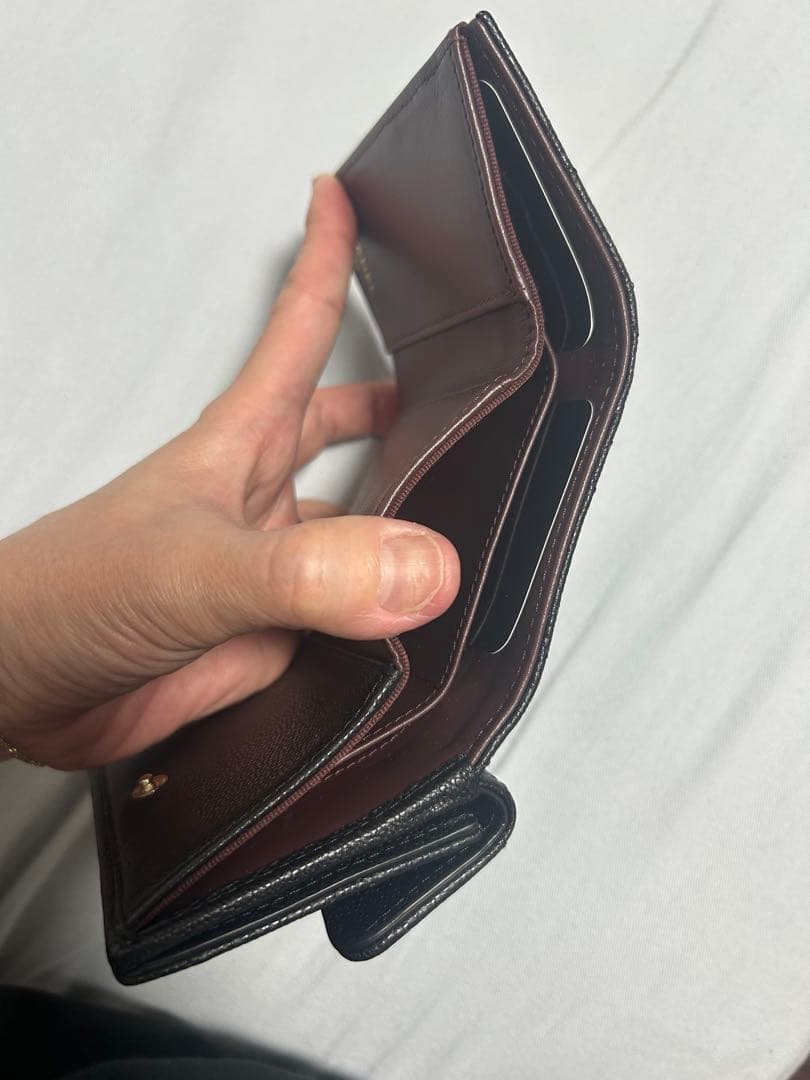 シャネル　三つ折り財布　マトラッセ　極美品　ほぼ付属品有り