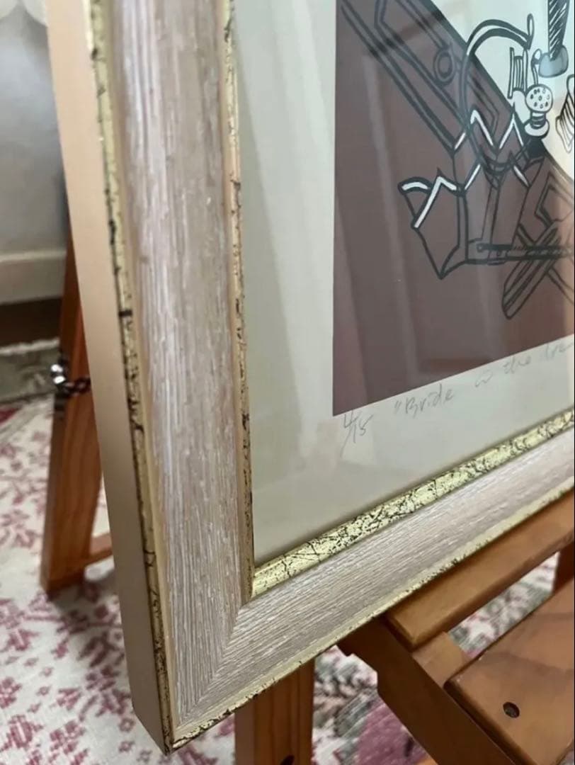 シルクスクリーン 限定版 サイン、ED有 額入り ジニー・キム 希少 蝶