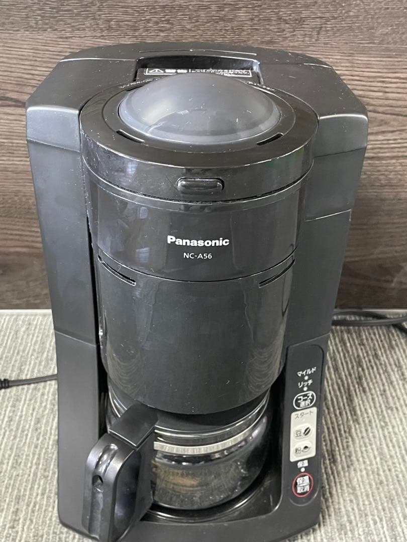 Panasonic NC-A56-K ブラック コーヒーメーカー 豆挽き 全自動 - メルカリ