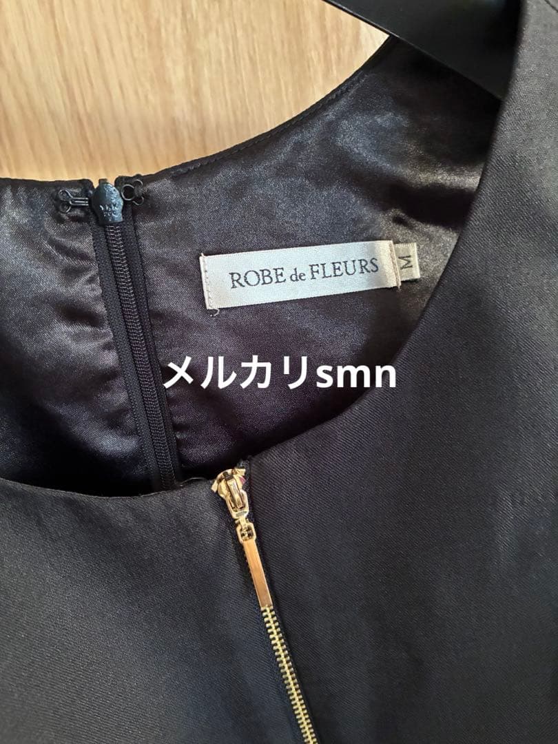新品　robe de fleurs ドレス　M ブラック　シュガー