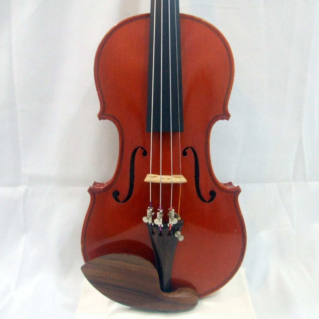 シャコンヌ サラバンド バイオリン 虎杢 1/2 弓 ケース メンテ済み