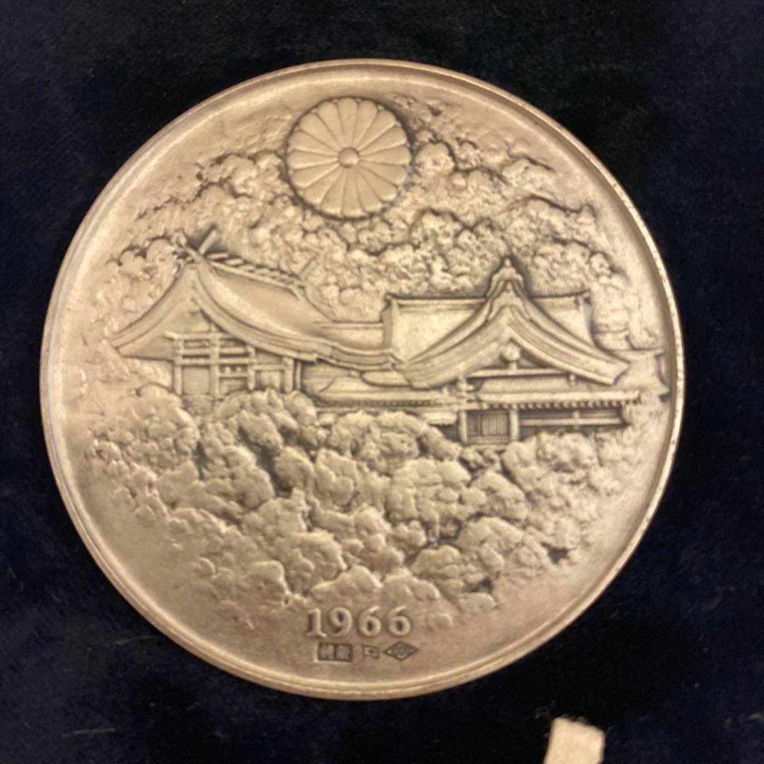 明治百年記念 明治天皇御肖像牌 純銀メダル 120.0g 外箱無し　値下げ不可