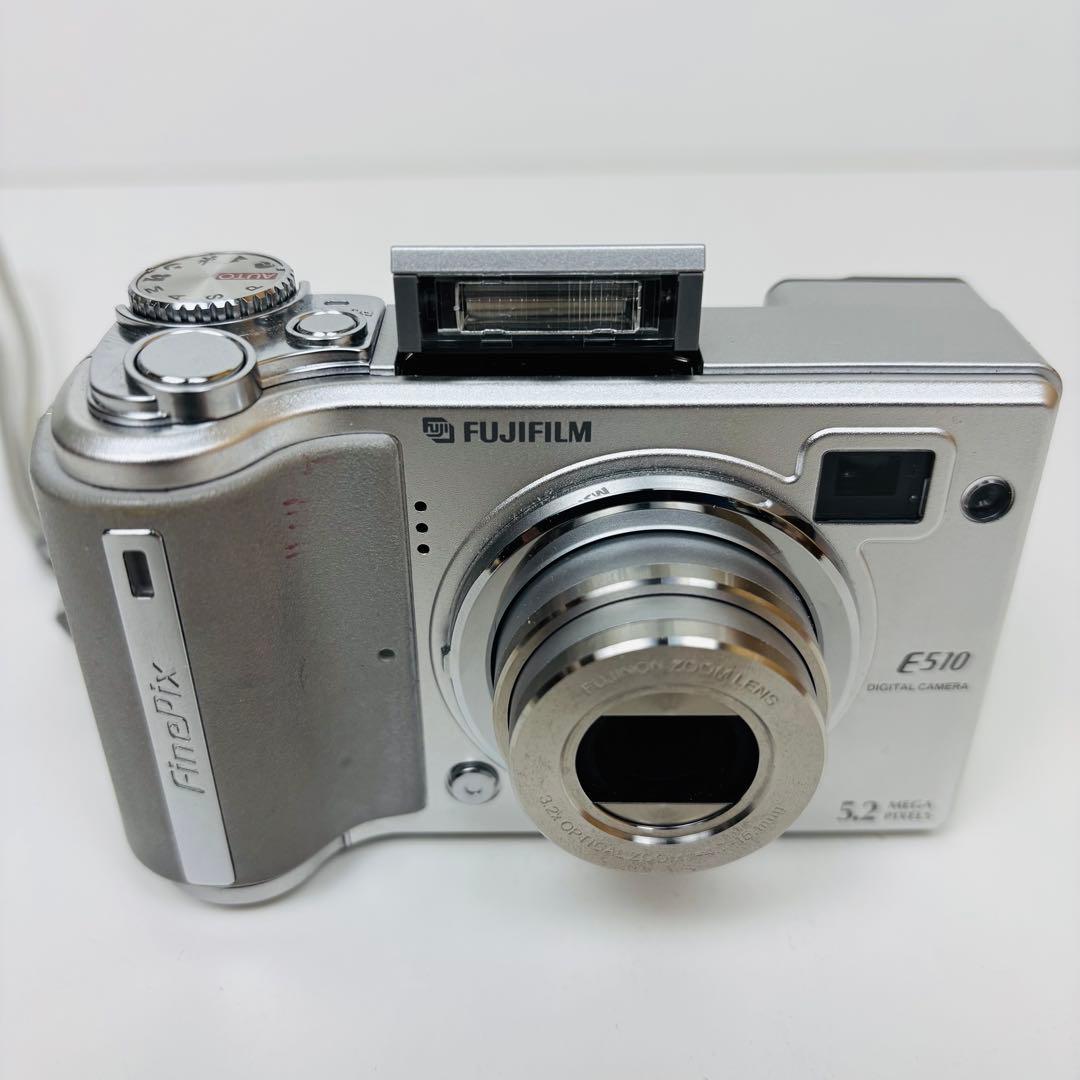 美品】FUJIFILM finepix E510 オールドコンデジ 市販電池