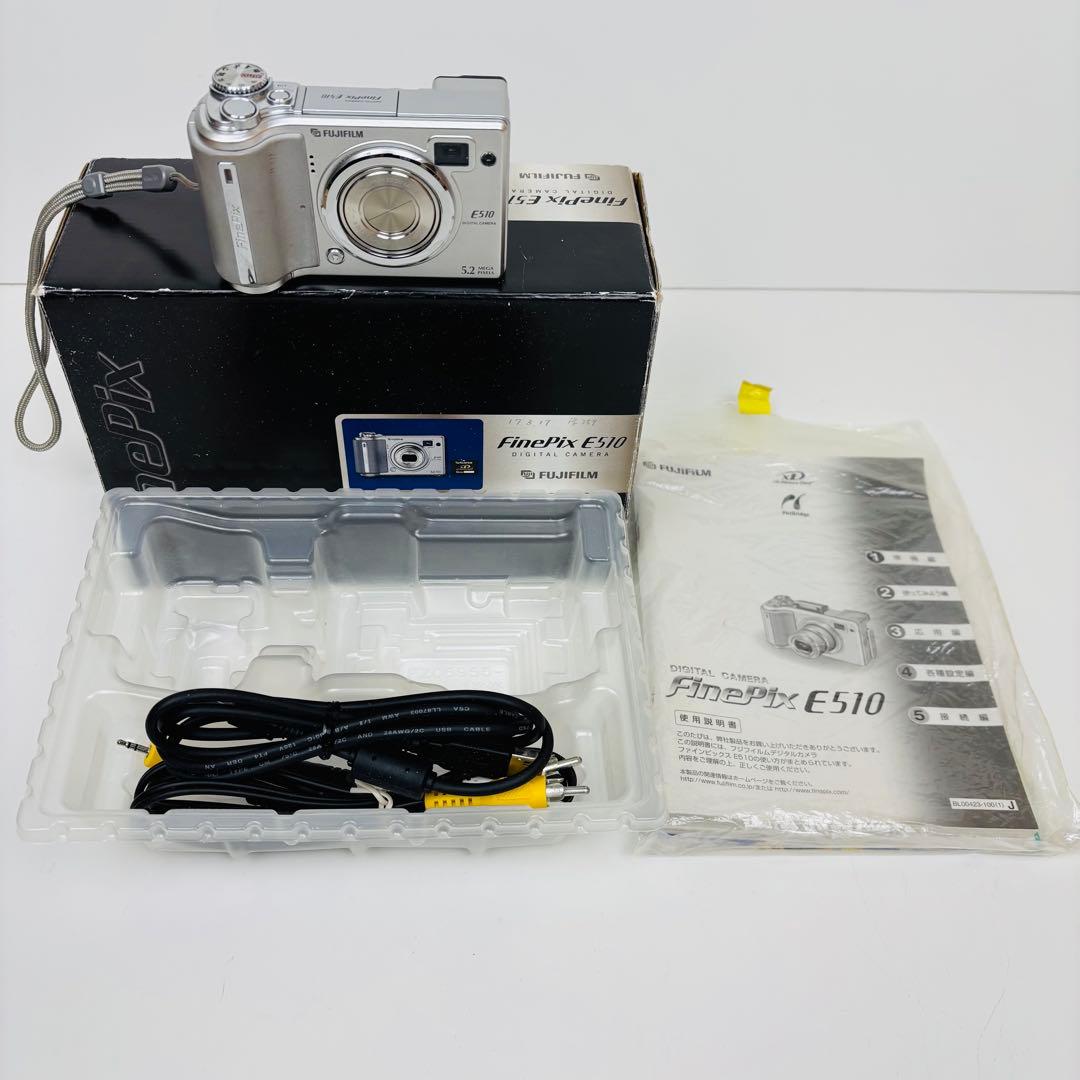 美品】FUJIFILM finepix E510 オールドコンデジ 市販電池