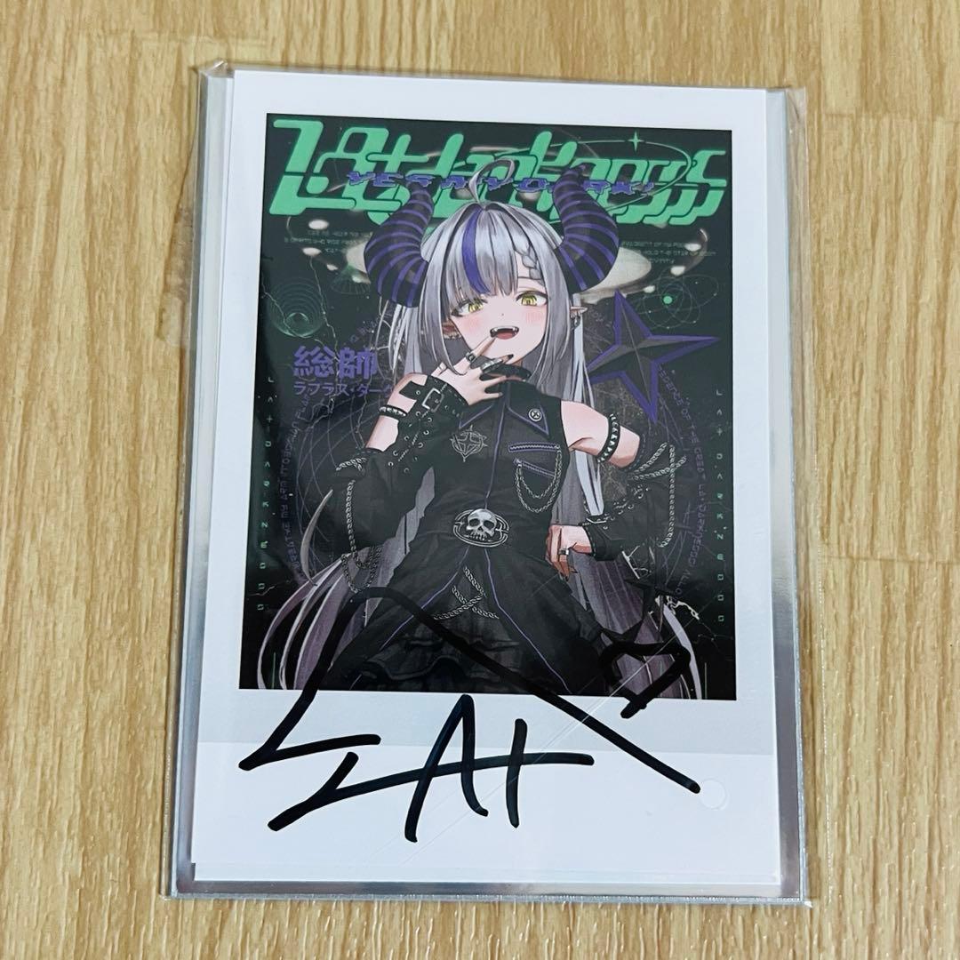 ラプラス ダークネス 直筆サイン チェキ 風 カード ホロライブ - メルカリ
