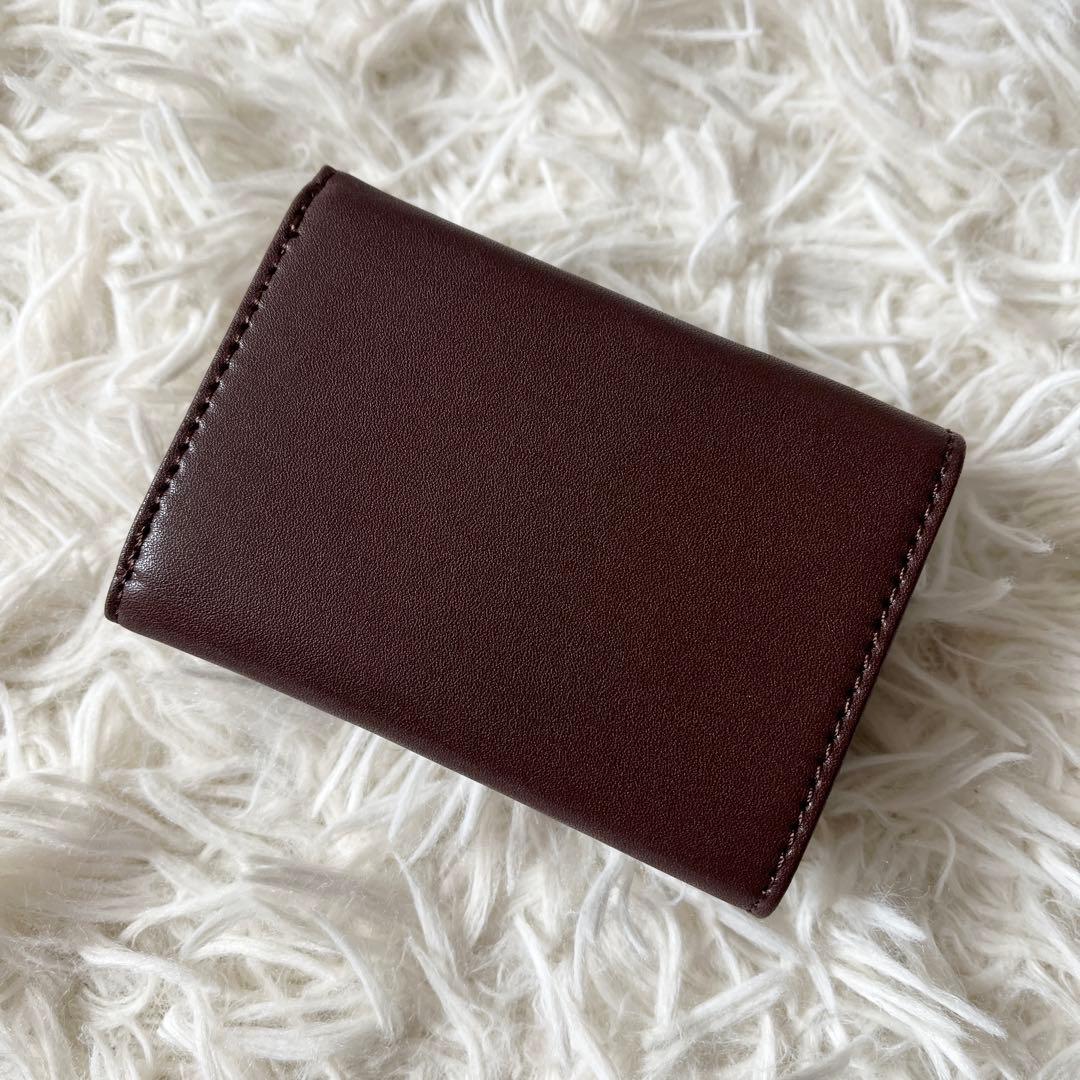 未使用】 ヴィヴィアンウエストウッド ブラウン レザー 三つ折り財布