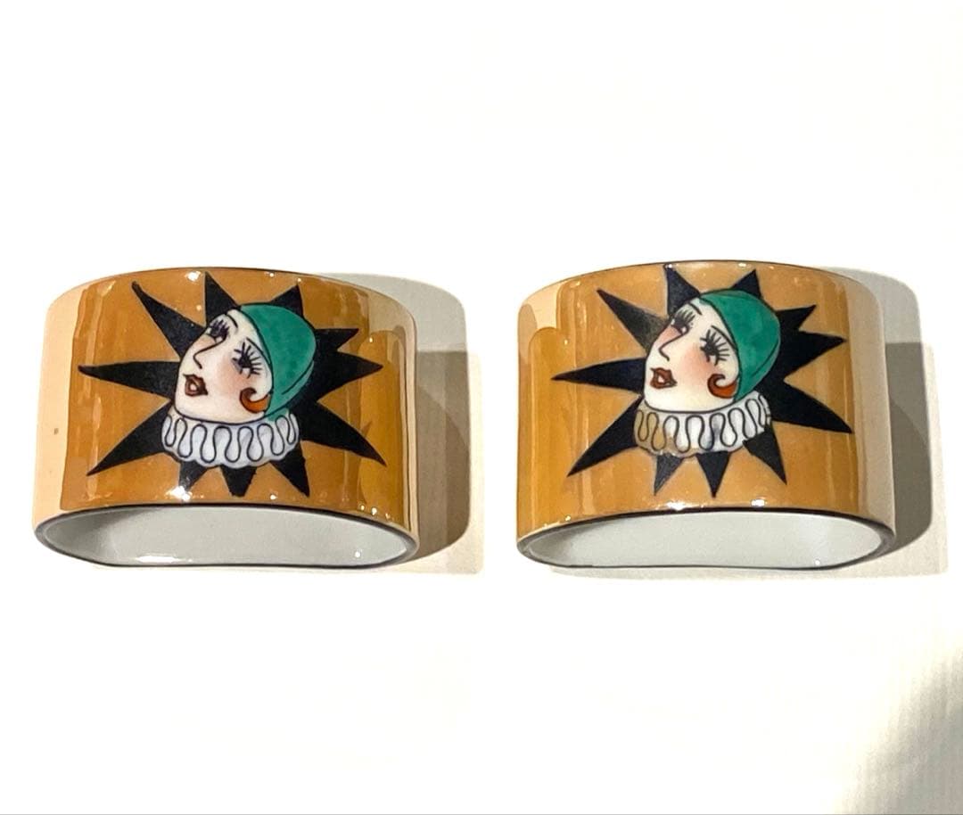 オールドノリタケ アールデコ ナプキンリング 美術品・アンティーク