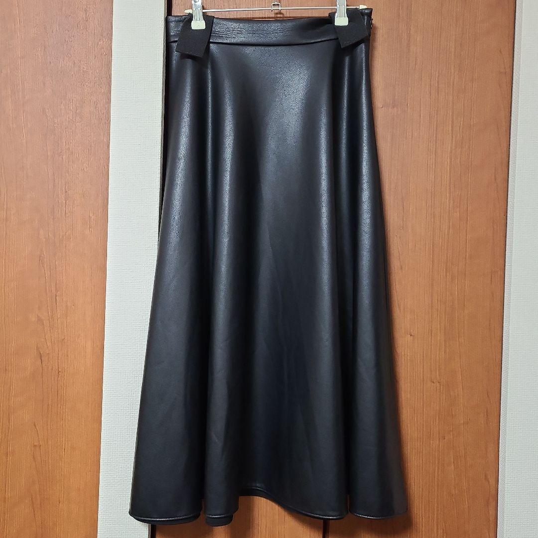 theory luxe 　フェイクレザースカート　36