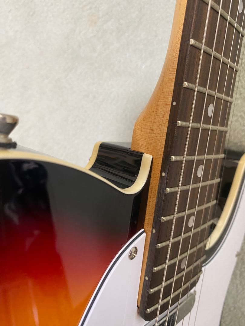 テレキャスター サンバーストバインディング加工