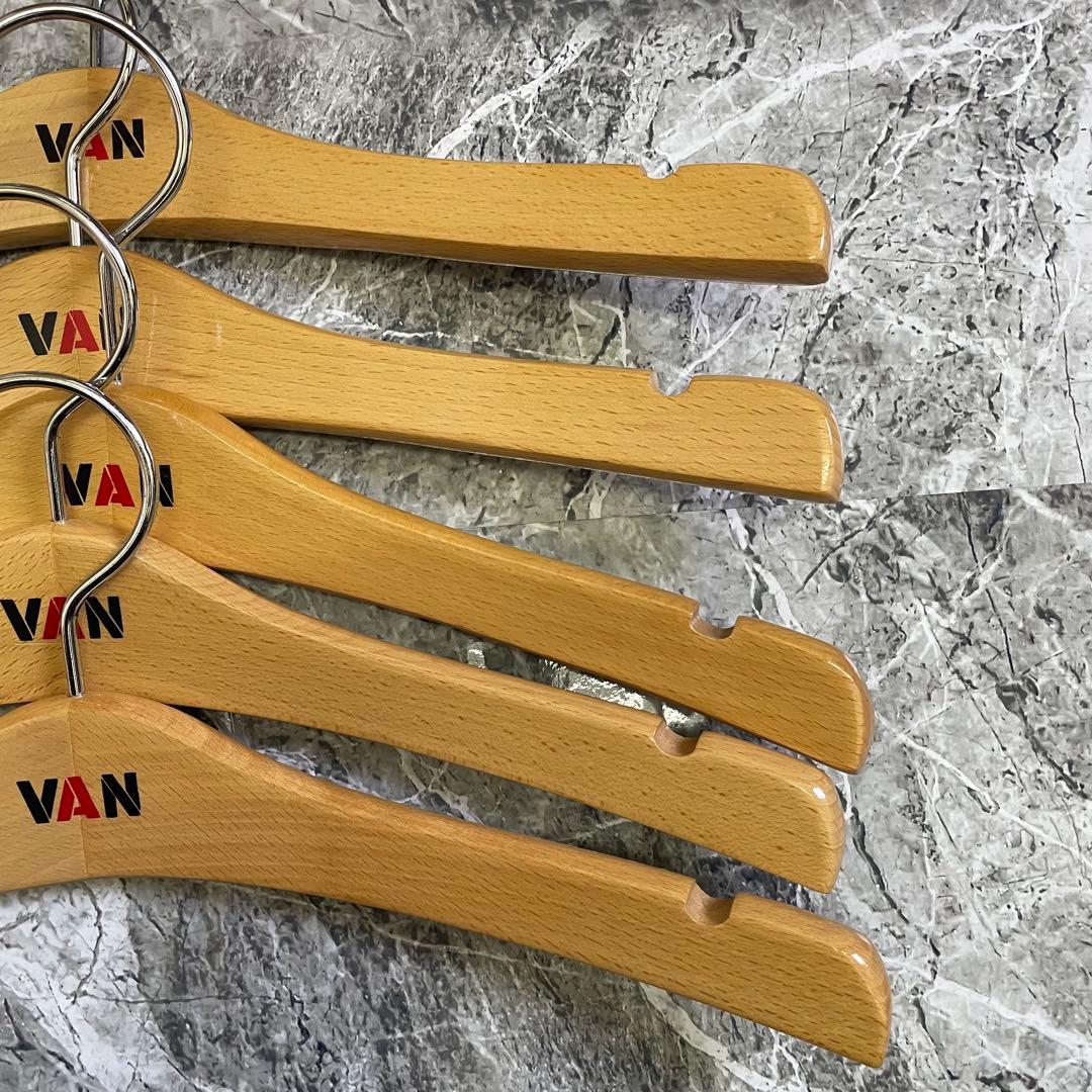 レア』VAN JAC 木製ハンガー5本セット