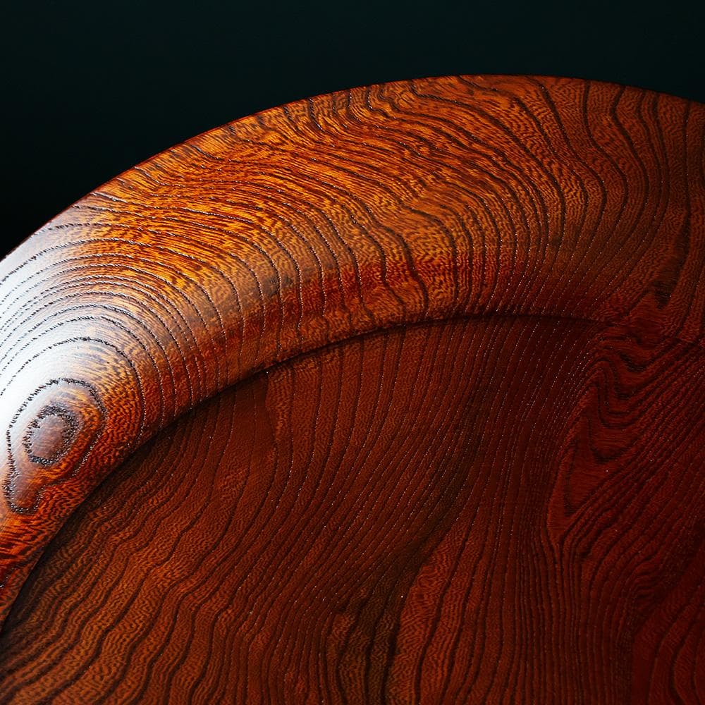 未使用 春正派 塗師 酒井半峰 松 無古今色 共布 栞 煎茶盆 直径28㎝