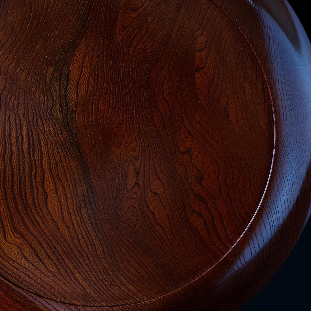 未使用 春正派 塗師 酒井半峰 松 無古今色 共布 栞 煎茶盆 直径28㎝