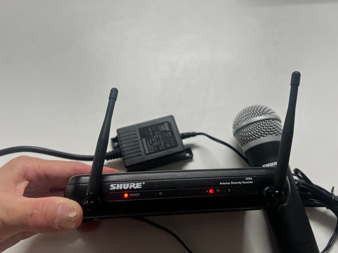 SHURE ワイヤレスマイクシステム SVX24/PG58 動作確認済み