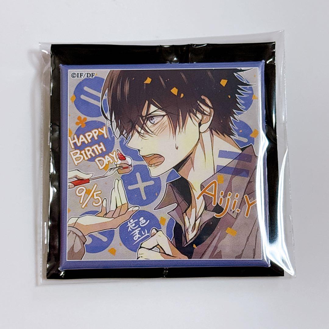 匿名＊2019年 夏の市 カラマリ 柳 愛時 スクエア 缶バッジ カラーマリス