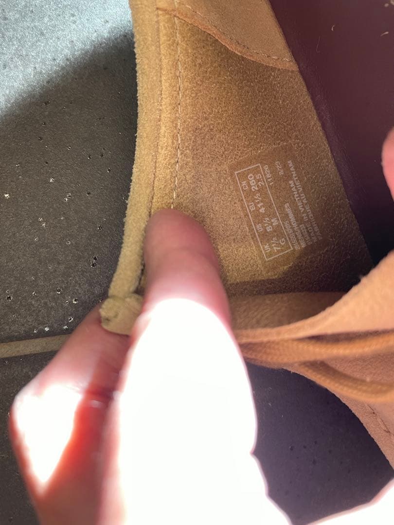 クラークス　ワラビー　メープルスエード