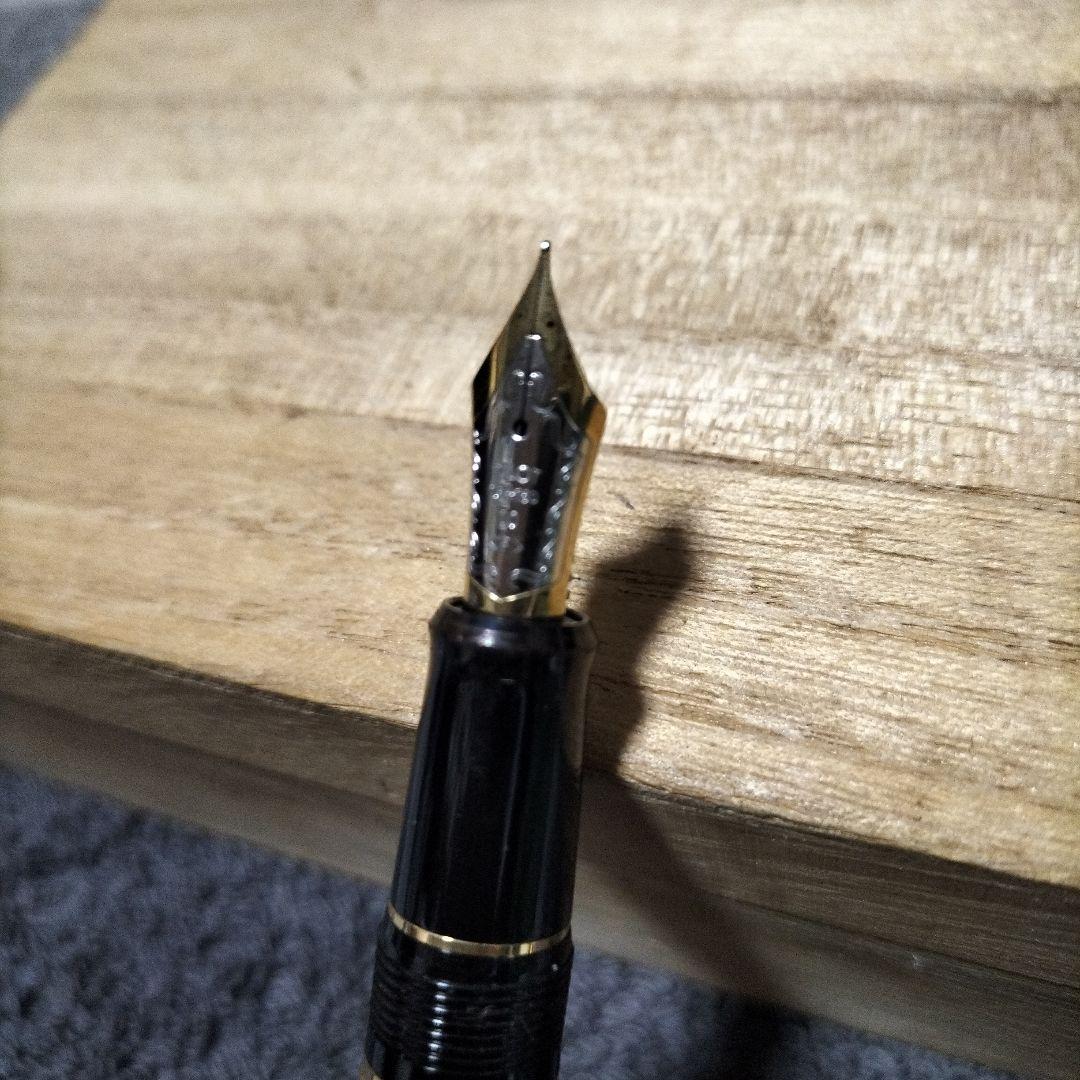 18Ｋ PILOT ゴールド ストライプ万年筆