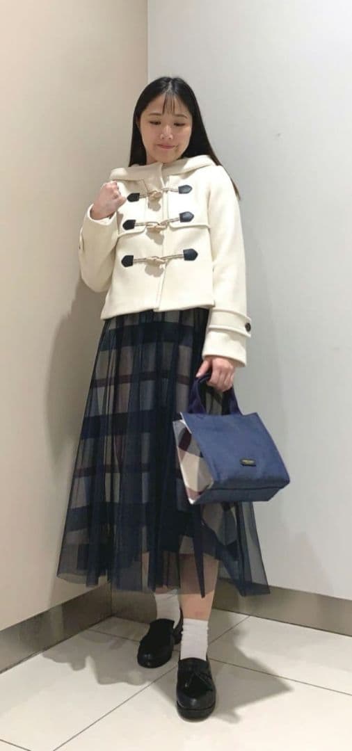 BLUELABELCRESTBRIDGE現行商品チェックチュールスカート