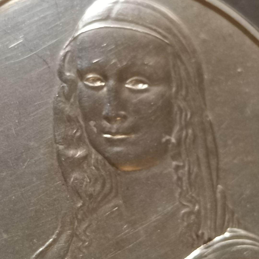 純銀メダル モナリザ 65.84g レオナルドダヴィンチ