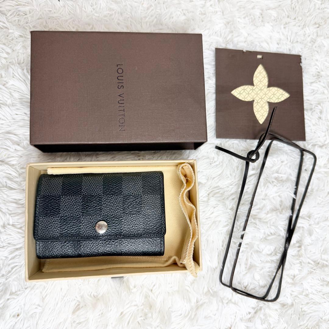 付属品あり】ルイヴィトン 6連キーケース ダミエ グラフィット