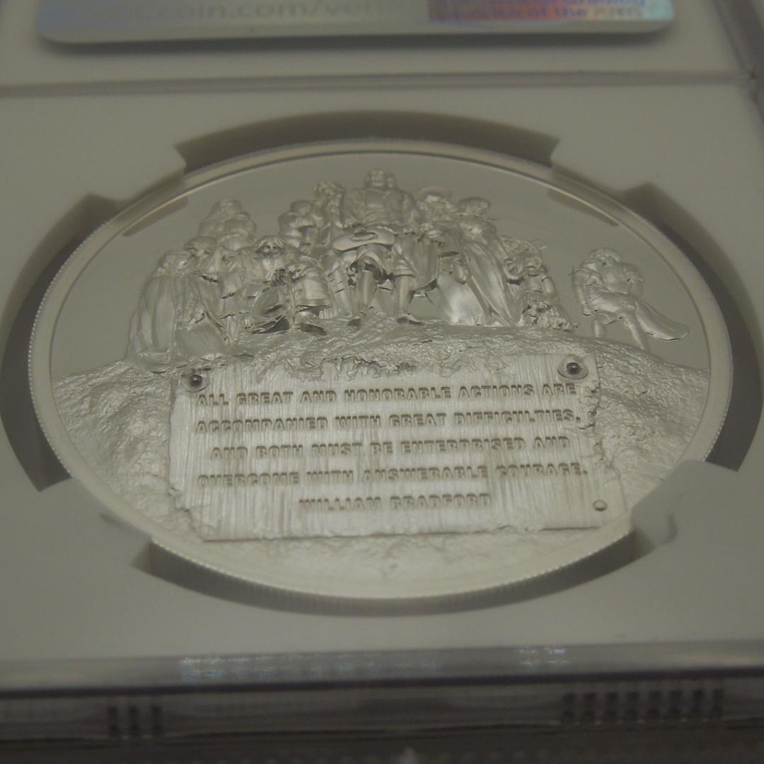 2020 クック諸島 メイフラワー号400周年 5ドル銀貨（NGC PL70）