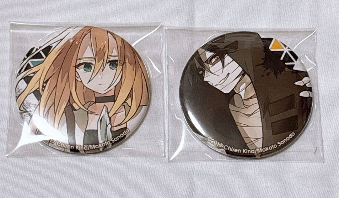 殺戮の天使 ザック レイチェル 缶バッジ KADOKAWA 小説 限定特典