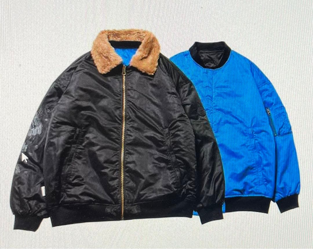 EVISEN REVERSIBLE FLIGHT JKT 新品 Lサイズ