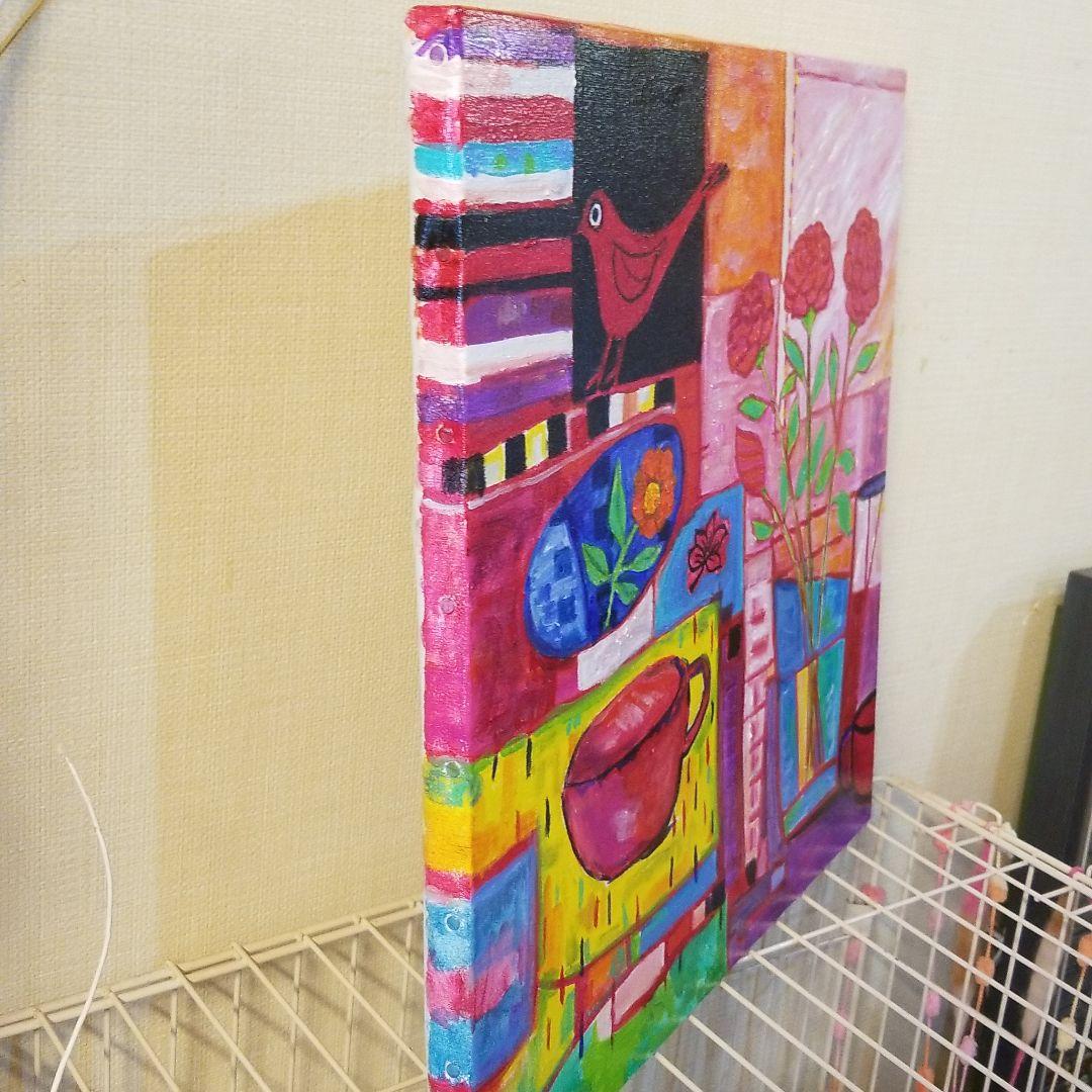 油絵 にゃんこ様専用 にぎやかなテーブル