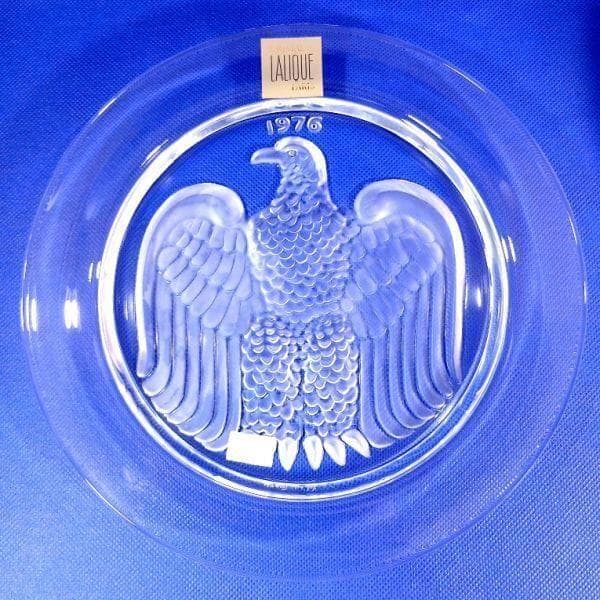 ラリック イーグル 鷲 イヤープレート クリスタルガラス 飾り皿