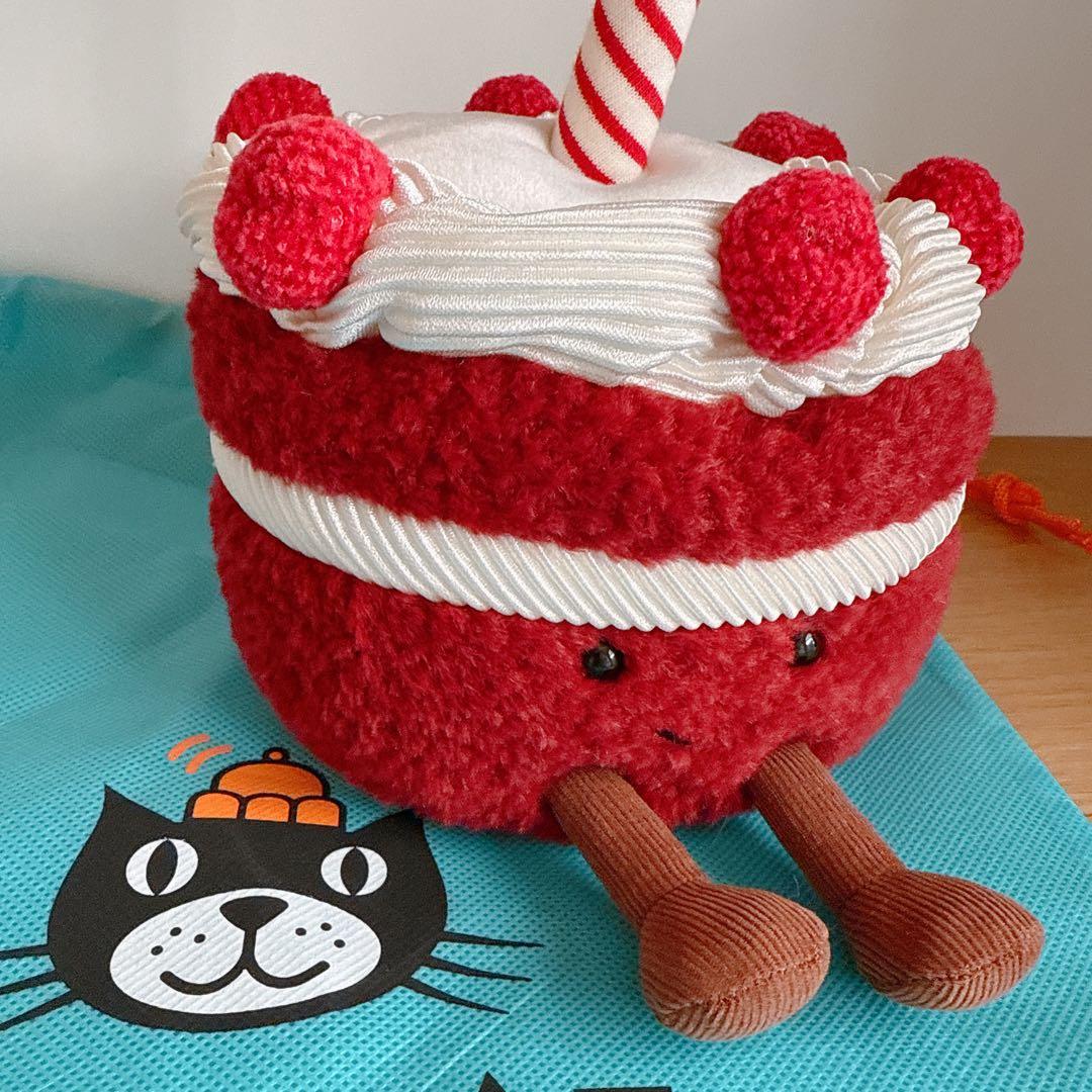  ジェリーキャット チェリー ケーキ ぬいぐるみ　デザート