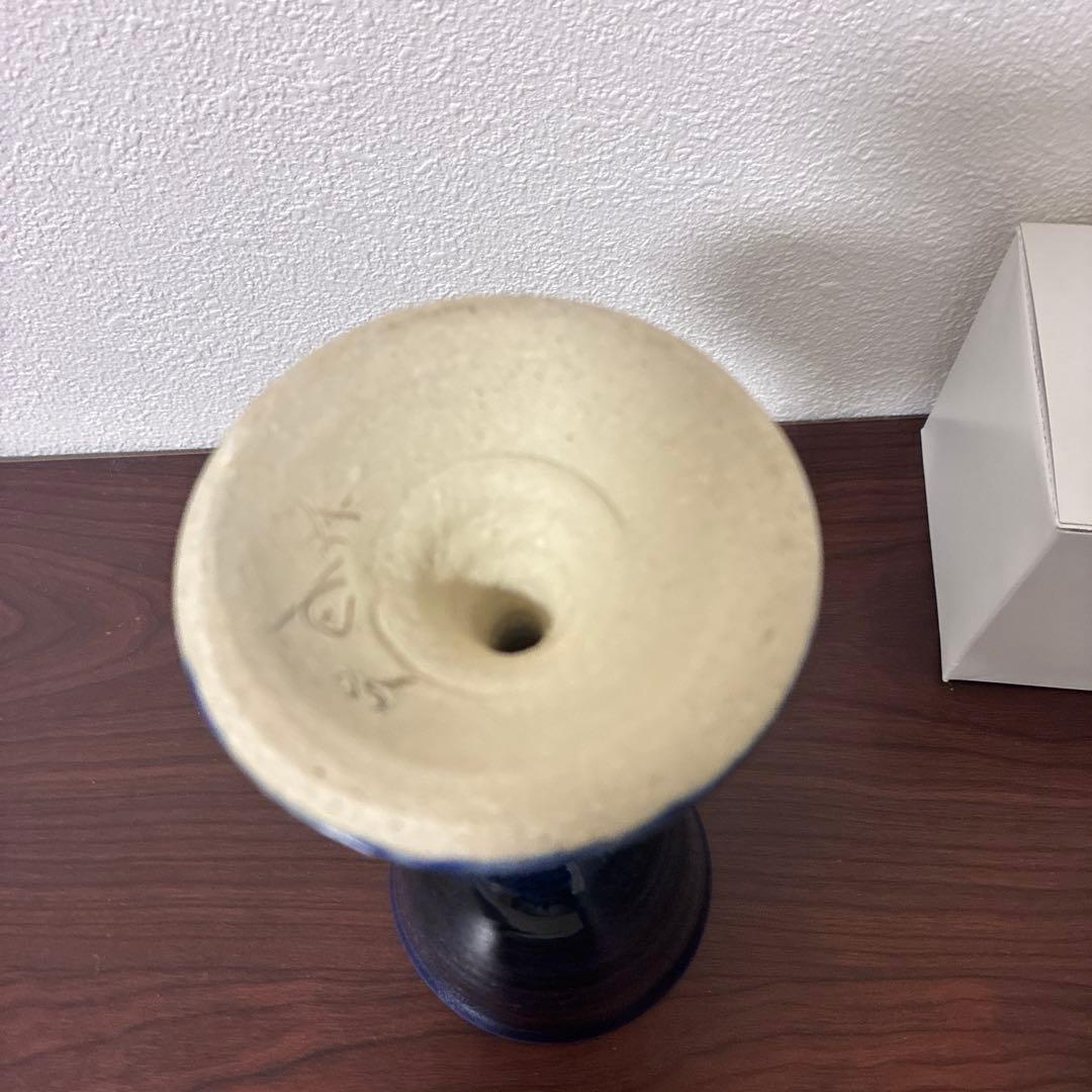 楽天市場】吹きガラス 花瓶の通販 硝子 ガラス 花瓶 ブルー 螺旋