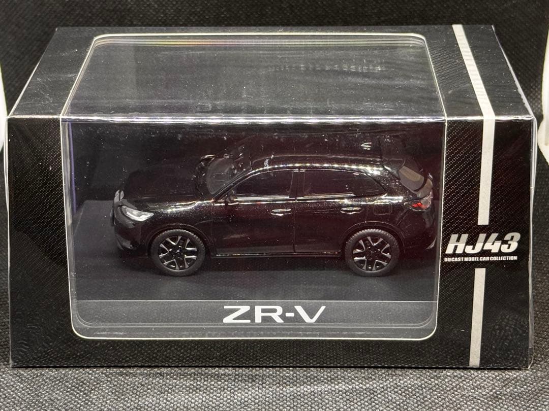 ホンダZR-V e:HEV 1/43ミニカー 黒(クリスタルブラックパール)