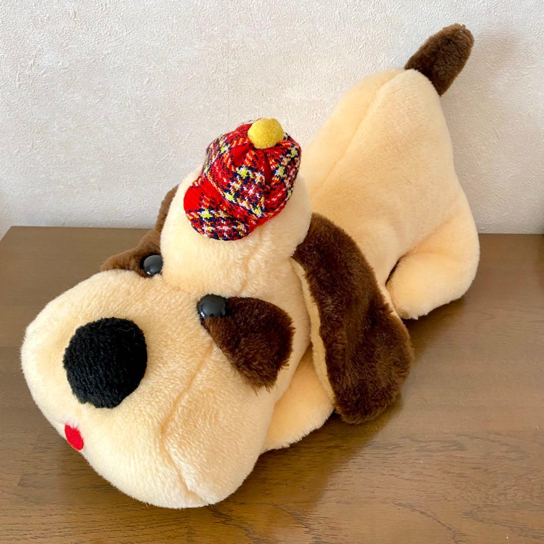 創美社 トイ 謹製 オリジナル ぬいぐるみ 帽子 犬 レトロ ヴィンテージ