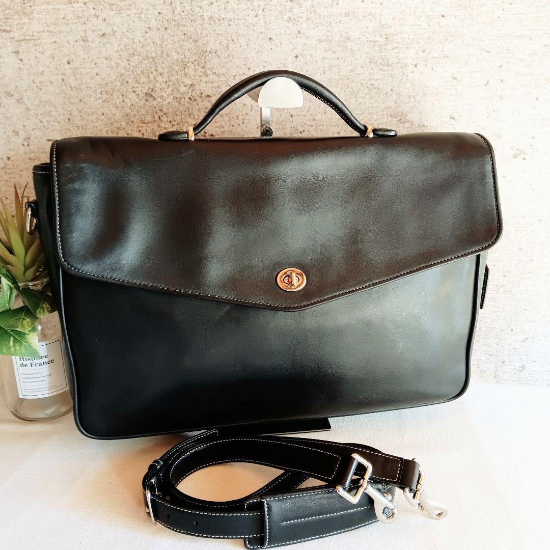 良品 コーチ 2way レザー ショルダー ハンドバッグ 鞄 レディース メンズ