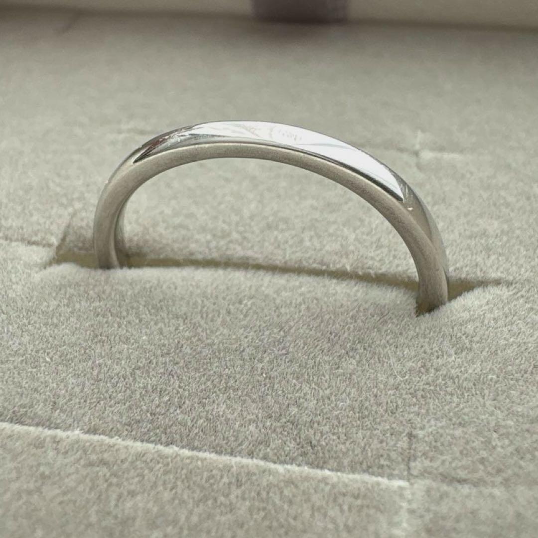 【美品】4℃ Pt950 ダイヤモンド リング ハーフエタニティ　10.5号