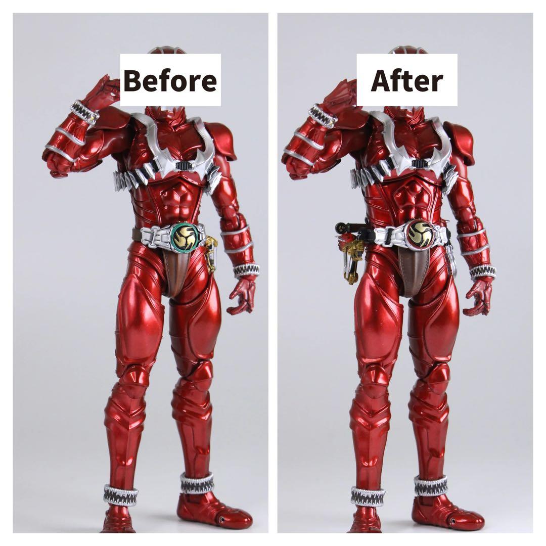 【新品】フィギュアーツ真骨彫に使用可！　仮面ライダー響鬼系改造腹部　響鬼紅用