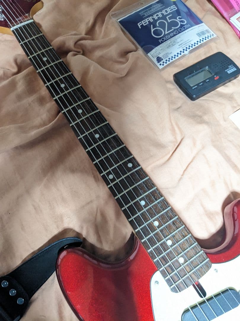 限定版 けいおん！中野梓 モデルギター 中古美品 ソフトケース シール