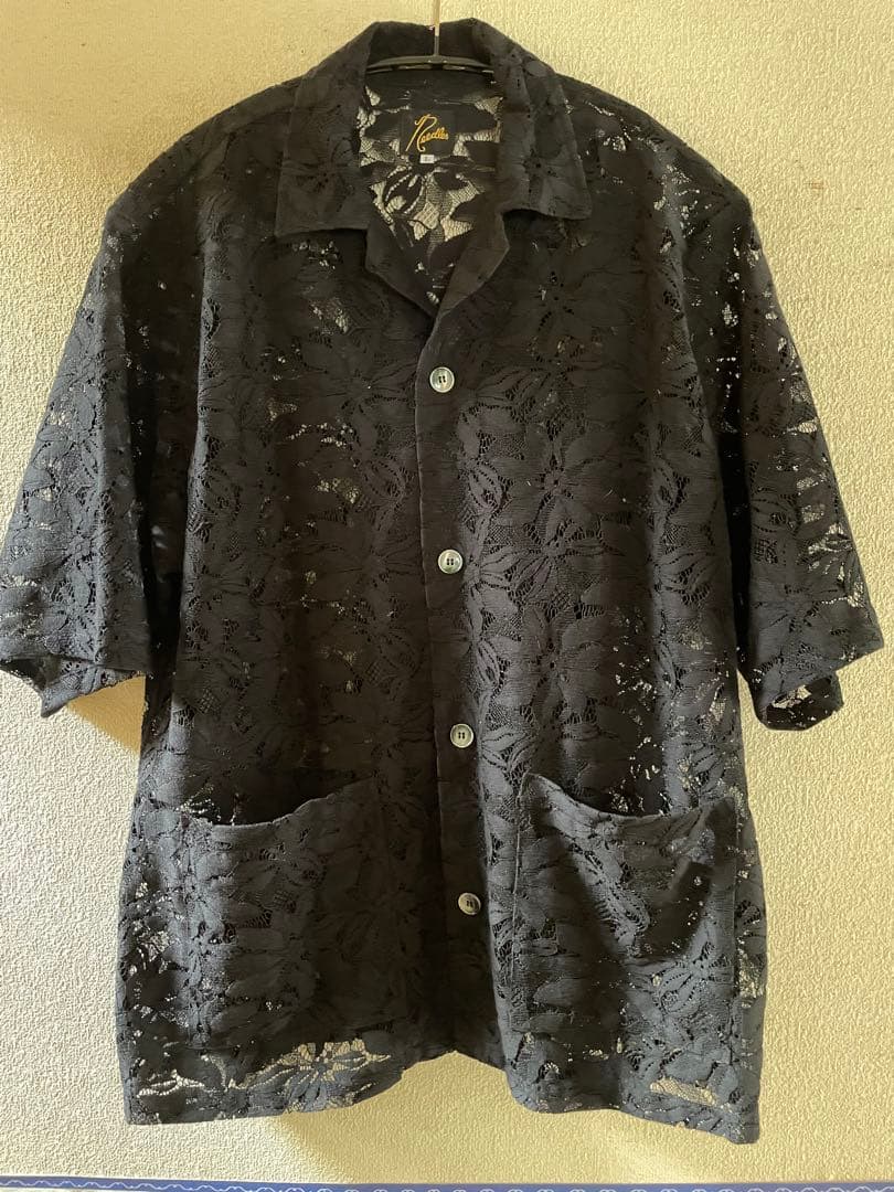 稲葉浩志着用 NEEDLES 23SS レース カバナシャツ 黒 - メルカリ