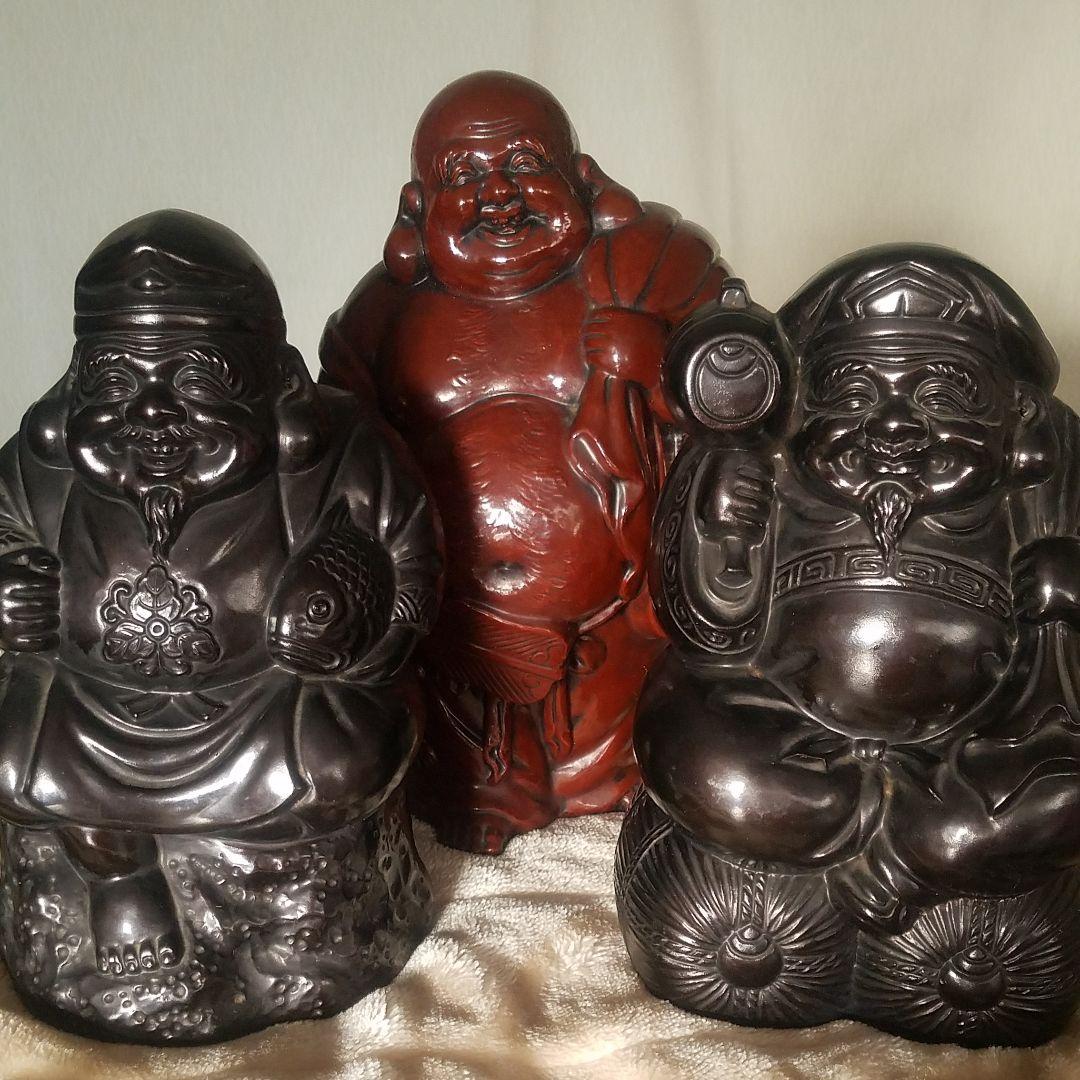 七福神 大黒様 恵比寿様 布袋様 陶器 置物