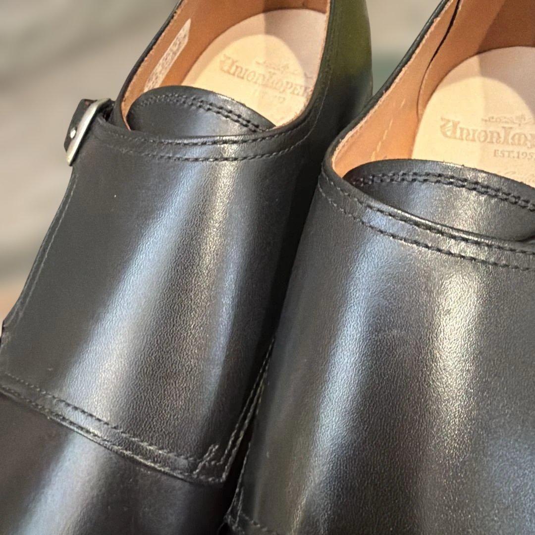 【新品】ユニオンインペリアル　黒ダブルモンク　8インチ(26cm)※サイズ違い有