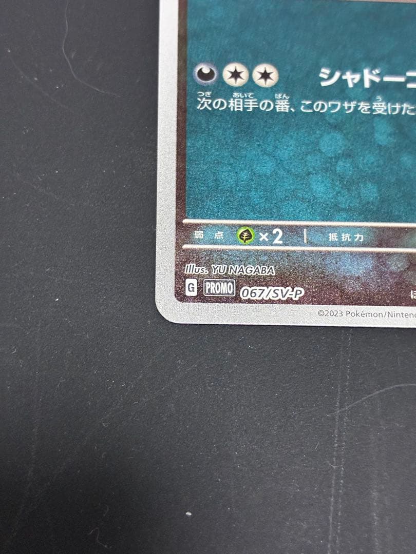 ブラッキー プロモ 1枚 ポケモンカード 長場プロモ 中古未使用品