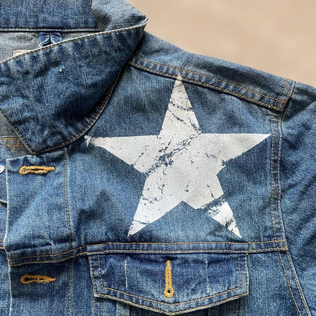 矢沢永吉 E.YAZAWA デニムジャケット ☆プリント ジージャン - メルカリ