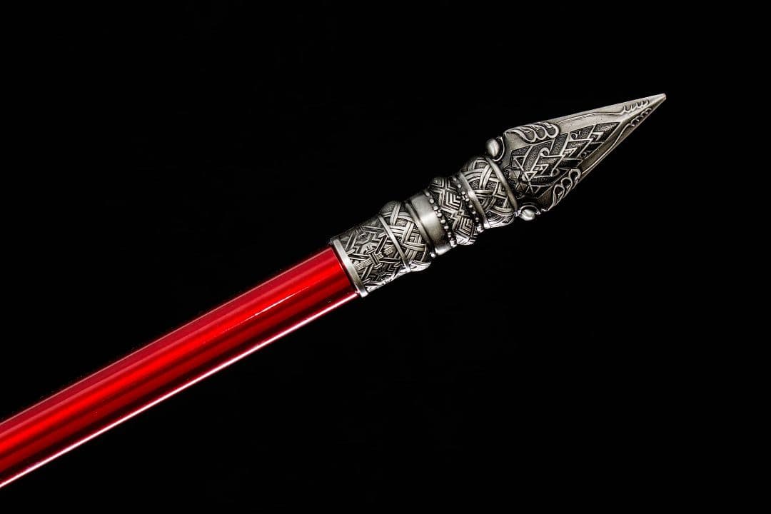 【赤天突起】古兵器 武具 手鍛造打 武蔵 銃 槍 鑑賞用 贈り物 武士道