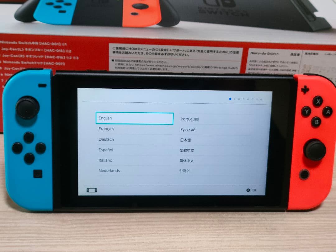 F*u様 Nintendo Switch 本体 ネオンブルー Joy-Con