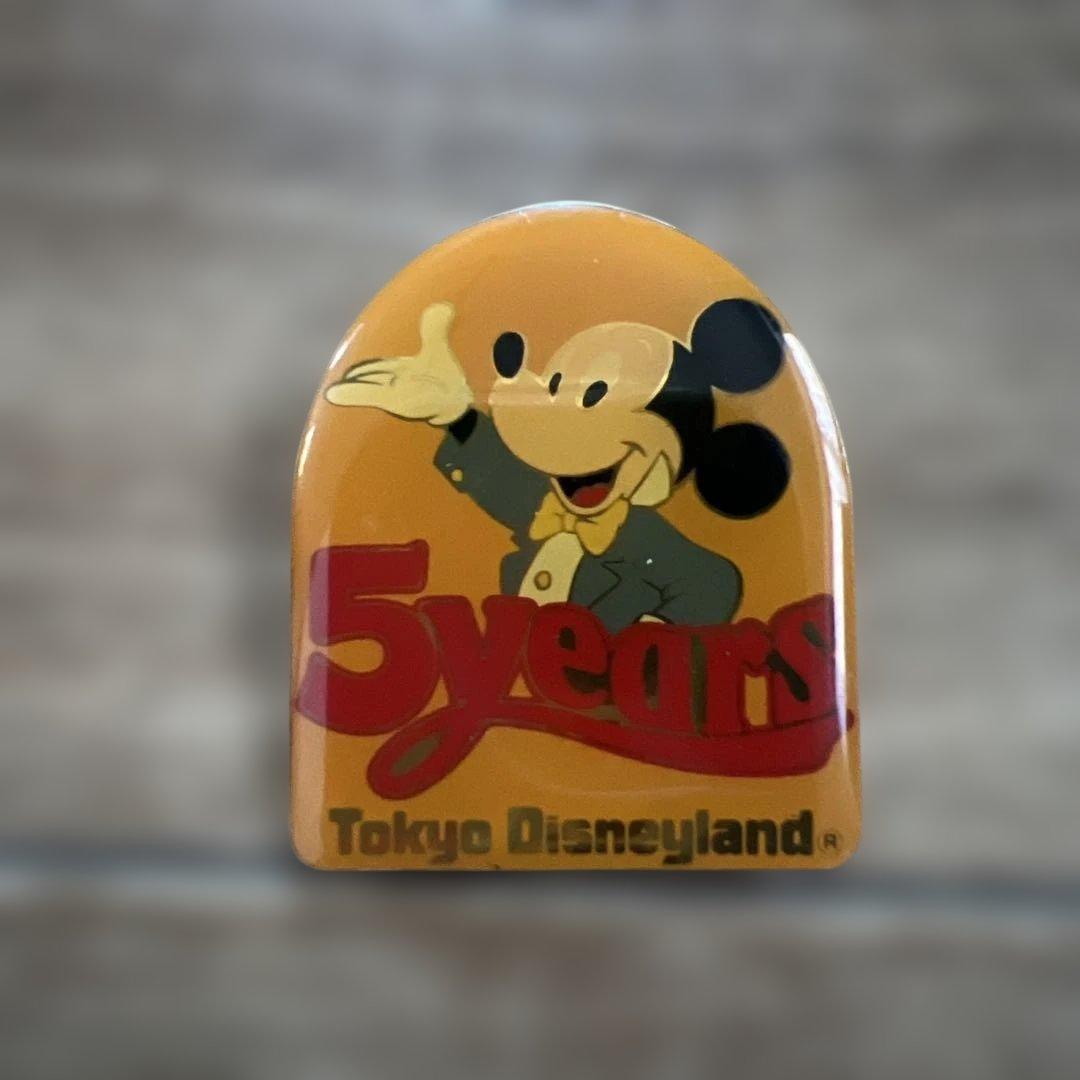 東京ディズニーランド 5周年 ピンバッジ - メルカリ
