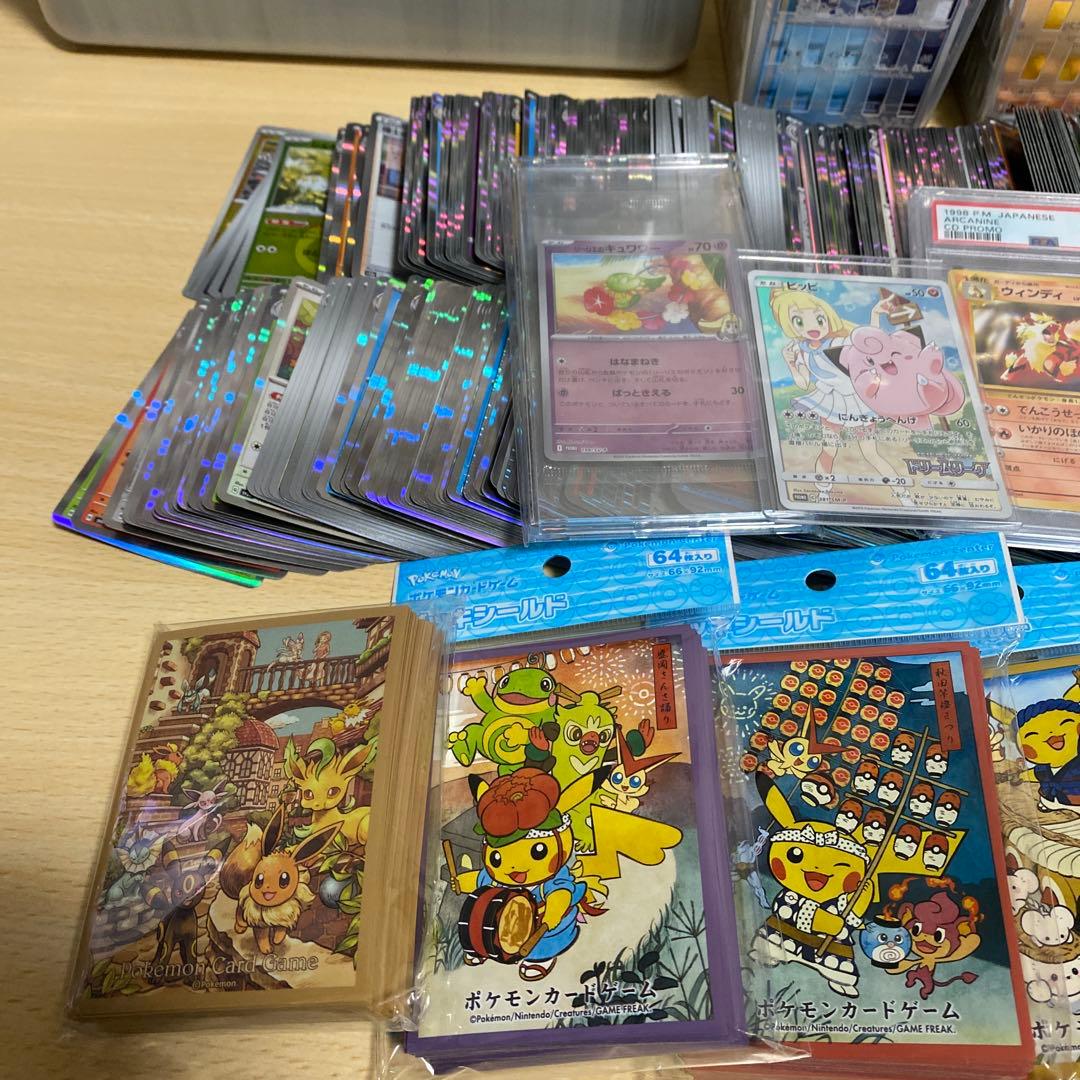 ポケカ引退品まとめ売り！BOX、シングル、プロモ、デッキシールド